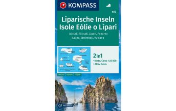 Wanderkarten Italien Kompass-Karte 693, Liparische Inseln/Isole Eólie o Lìpari 1:25.000 Kompass-Karten GmbH