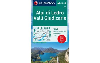 Hiking Maps Italy Kompass-Karte 071, Alpi di Ledro, Valli Giudicarie 1:35.000 Kompass-Karten GmbH