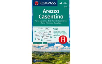 Wanderkarten Apennin Kompass-Karte 2459, Arezzo, Casentino 1:50.000 Kompass-Karten GmbH