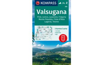Hiking Maps Italy Kompass-Kartenset 656, Valsugana 1:25.000 Kompass-Karten GmbH