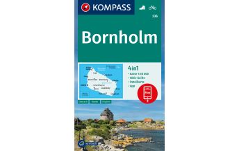 Hiking Maps Denmark - Greenland Kompass-Karte 236, Bornholm 1:50.000 Kompass-Karten GmbH