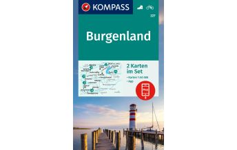 Wanderkarten Steiermark Kompass-Kartenset 227, Burgenland 1:50.000 Kompass-Karten GmbH