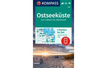 Hiking Maps Schleswig-Holstein Kompass-Kartenset 724, Ostseeküste von Lübeck bis Dänemark 1:50.000 Kompass-Karten GmbH