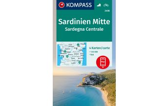 Wanderkarten Italien Kompass-Kartenset 2498, Sardinien Mitte 1:50.000 Kompass-Karten GmbH