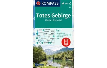 Wanderkarten Steiermark Kompass-Karte 19, Totes Gebirge, Almtal, Stodertal 1:50.000 Kompass-Karten GmbH