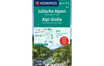 Wanderkarten Slowenien Kompass-Karte 064, Julische Alpen, Nationalpark Triglav 1:25.000 Kompass-Karten GmbH