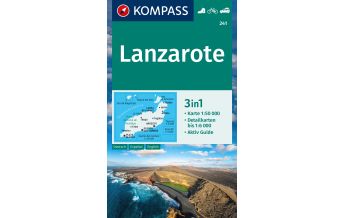 Hiking Maps Spain Kompass-Karte 241, Lanzarote 1:50.000 Kompass-Karten GmbH