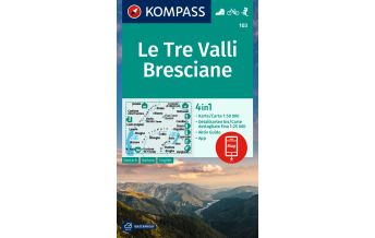 Hiking Maps Italy Kompass-Karte 103, Le Tre Valli Bresciane 1:50.000 Kompass-Karten GmbH