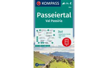 Hiking Maps South Tyrol + Dolomites Kompass-Karte 044, Passeiertal / Val Passiria 1:25.000 Kompass-Karten GmbH