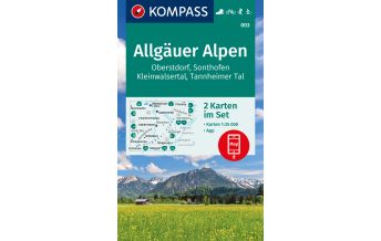 Wanderkarten Tirol Kompass Karten-Set 003, Allgäuer Alpen 1:25.000 Kompass-Karten GmbH