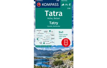 Wanderkarten Slowakei Kompass-Karte 2130, Hohe und Belaer Tatra 1:25.000 Kompass-Karten GmbH