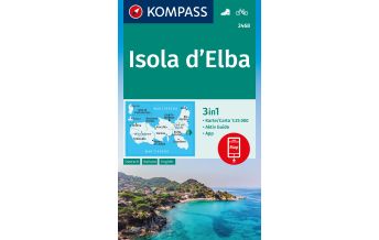 Wanderkarten Italien Kompass-Karte 2468, Isola d'Elba 1:25.000 Kompass-Karten GmbH