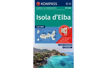 Wanderkarten Italien Kompass-Karte 2468, Isola d'Elba 1:25.000 Kompass-Karten GmbH