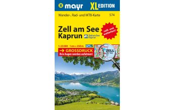Wanderkarten Salzburg Mayr-Wander-, Rad- und MTB-Karte 574, Zell am See, Kaprun XL 1:25.000 Mayr Verlag