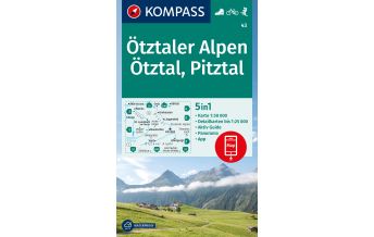Wanderkarten Tirol Kompass-Karte 43, Ötztaler Alpen, Ötztal, Pitztal 1:50.000 Kompass-Karten GmbH