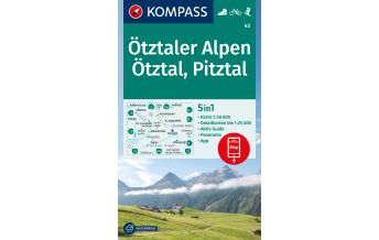 Hiking Maps Tyrol Kompass-Karte 43, Ötztaler Alpen, Ötztal, Pitztal 1:50.000 Kompass-Karten GmbH