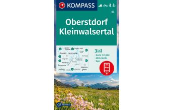 Wanderkarten Vorarlberg Kompass-Karte 03, Oberstdorf, Kleinwalsertal 1:25.000 Kompass-Karten GmbH