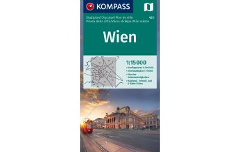 Stadtpläne KOMPASS Stadtplan 433, Wien 1:15.000 Kompass-Karten GmbH