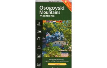 Wanderkarten Nordmazedonien Trimaks Tourist Map Makedonien - Osogovski Mountains 1:60.000 Trimaks 