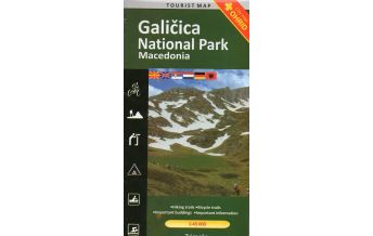 Hiking Maps North Macedonia Trimaks Tourist Map Galičica National Park (Nordmazedonien) 1:45.000 Trimaks 