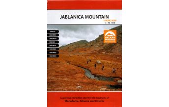 Wanderkarten Nordmazedonien MAIML Wanderkarte Jablanica Mountain 1:30.000 Macedonian Association of International Mountain Leaders