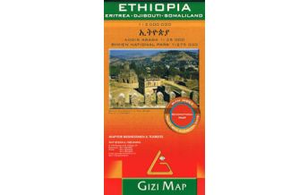 Straßenkarten GiziMap Geographical Map Äthiopien - Ethiopia-Eritrea-Djibouti-Somaliland 1:2.000.000 Gizi Map