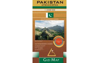 Straßenkarten Gizi Map Geographical - Pakistan 1:2.000.000 Gizi Map
