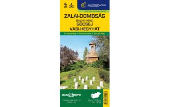 Hiking Maps Burgenland Szarvas-Wanderkarte Zalai-Dombság, Göcsej, Vasi-hegyhát 1:50.000 Szarvas Térképek