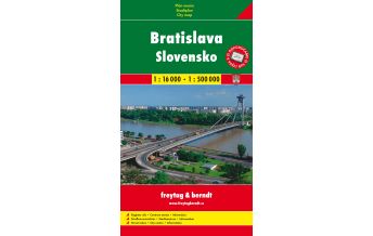 City Maps Freytag Prag Stadtplan - Bratislava (Pressburg) und Slowakei - Stadtplan 1:16.000/1:500.000 Shocart