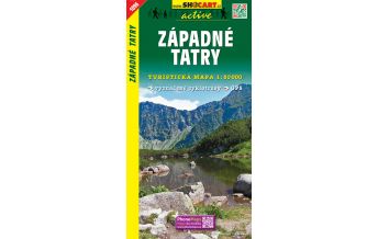 Hiking Maps Slovakia SHOcart Wanderkarte 1096, Západné Tatry/Westliche Tatra 1:50.000 Shocart