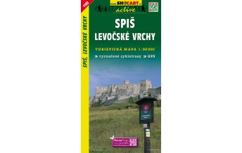Hiking Maps Slovakia SHOcart Wanderkarte 1109, Špis/Zips, Levočské vrchy 1:50.000 Shocart