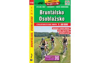 Cycling Maps Poland SHOcart Cycling Map 119 Tschechien - Bruntalsko, Osoblazsko 1:60.000 Shocart
