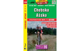 Radkarten Tschechien SHOcart Cycling Map 120, Chebsko, Ašsko 1:60.000 Shocart