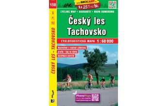 Radkarten SHOcart Cycling Map 130 Tschechien - Cesky Les, Tachovsko 1:60.000 Shocart
