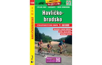 Cycling Maps Czech Republic SHOcart Cycling Map 139 Tschechien - Havlickobrodsko 1:60.000 Shocart