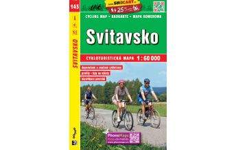 Cycling Maps Czech Republic SHOcart Cycling Map 143 Tschechien - Svitavsko 1:60.000 Shocart