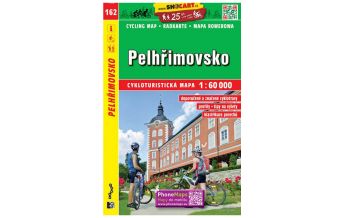 Radkarten SHOcart Cycling Map 162 Tschechien - Pelhrimovsko 1:60.000 Shocart