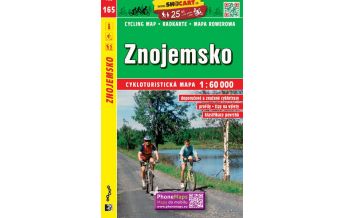 Cycling Maps SHOcart Cycling Map 165, Znojemsko 1:60.000 Shocart