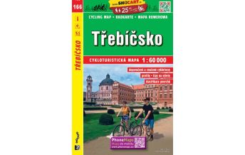 Cycling Maps Czech Republic SHOcart Cycling Map 166 - Trebicsko 1:60.000 Shocart