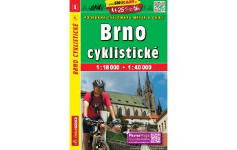 Radkarten Radkarte Brno a okolí/Brünn und Umgebung 1:18.000/1:40.000 Shocart