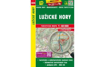 Wanderkarten Tschechien SHOcart-Wanderkarte 404, Lužické hory/Lausitzer Gebirge 1:40.000 Shocart