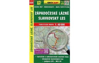 Hiking Maps Czech Republic SHOcart-Wanderkarte 409, Západočeské lázně 1:40.000 Shocart