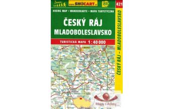 Hiking Maps Czech Republic SHOCart WK 421 Tschechien - Cesky Raj, Mladoboleslavsko 1:40.000 Shocart