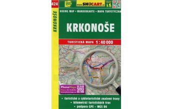 Hiking Maps Czech Republic SHOcart Wanderkarte 424, Krkonoše/Riesengebirge 1:40.000 Shocart