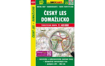 Hiking Maps Czech Republic SHOcart Wanderkarte 431, Český lez/Oberpfälzer Wald, Domažlicko 1:40.000 Shocart