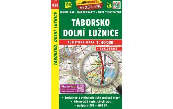 Hiking Maps Czech Republic SHOcart-Wanderkarte 438, Táborsko, Dolní Lužnice/Untere Lainsitz 1:40.000 Shocart