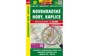 Hiking Maps Upper Austria SHOcart Wanderkarte 442, Novohradské hory/Gratzener Bergland, Kaplice/Kaplitz 1:40.000 Shocart