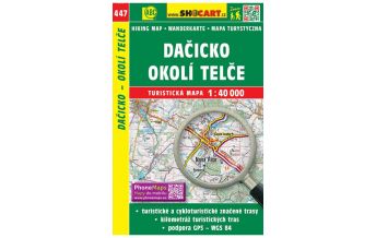 Hiking Maps Czech Republic SHOcart Wanderkarte 447, Dačicko, Okolí Telče 1:40.000 Shocart