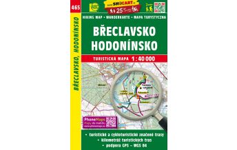 Hiking Maps Czech Republic SHOcart Wander- und Fahrradkarte 465, Břeclavsko/Lundenburg, Hodonínsko/Göding 1:40.000 Shocart
