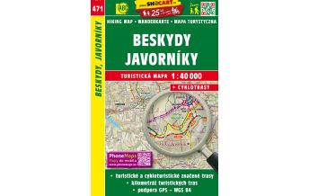 Hiking Maps Beskydy, Javorniky 1:40.000 Shocart